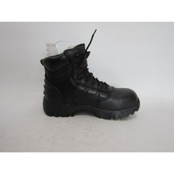 Thorogood Mens 8 Black Leather Laces Composite Toe Work Boots main image 5